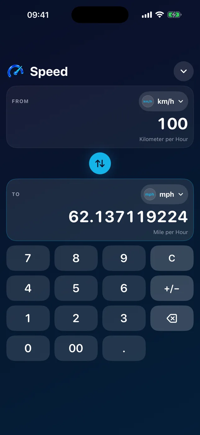Converting speeds
