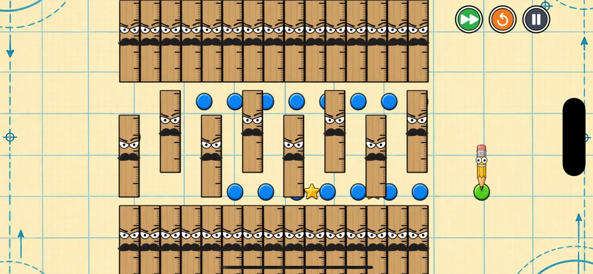 A parcel-paper puzzle with moving obstacles